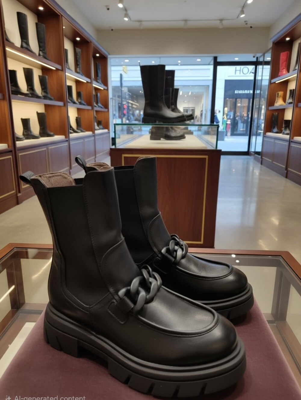 Nero Giardini Made In Italy Women's Sz 39 Chelsea Chain Leather Boots $895